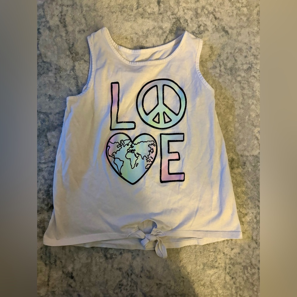 Girls Justice “LOVE” tank top - size 12